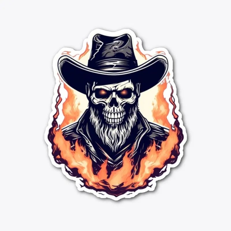 Undead Cowboy: Skull Face